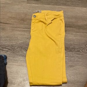 Rue21 Yellow Skinny Jeans Vibrant Denim